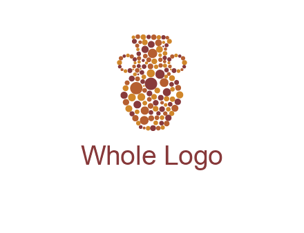 Dotted vase logo