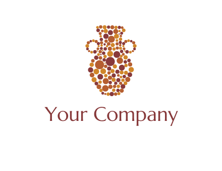 Dotted vase logo