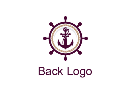ship anchor in ship wheel