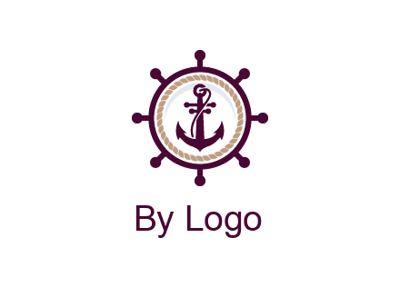 ship anchor in ship wheel