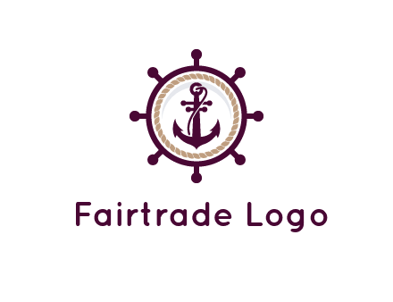 ship anchor in ship wheel