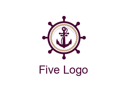 ship anchor in ship wheel