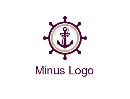 ship anchor in ship wheel