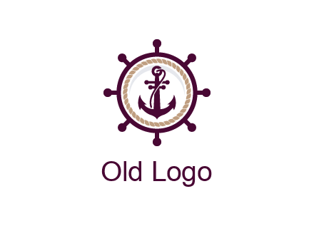 ship anchor in ship wheel