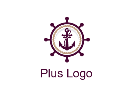 ship anchor in ship wheel