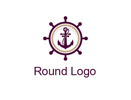 ship anchor in ship wheel