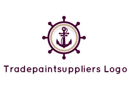 ship anchor in ship wheel