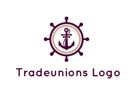 ship anchor in ship wheel
