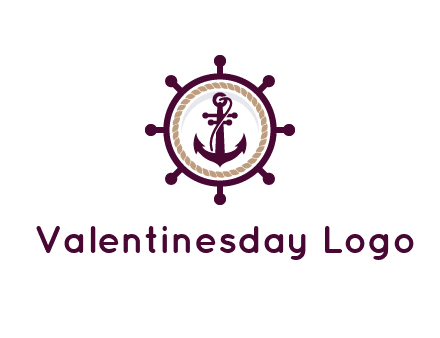 ship anchor in ship wheel