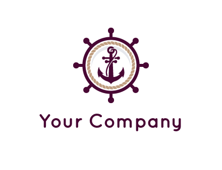 ship anchor in ship wheel