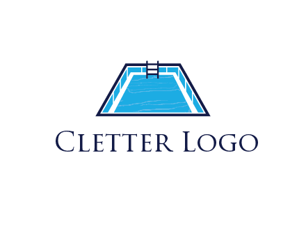 swimming pool with ladder