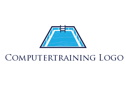 swimming pool with ladder
