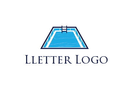 swimming pool with ladder