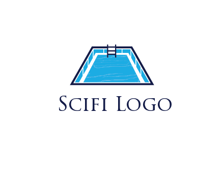 swimming pool with ladder