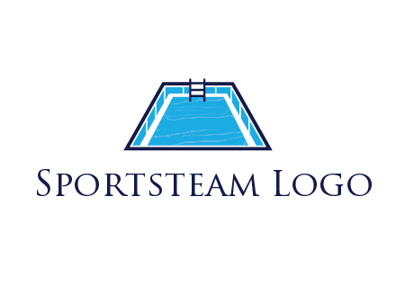 swimming pool with ladder