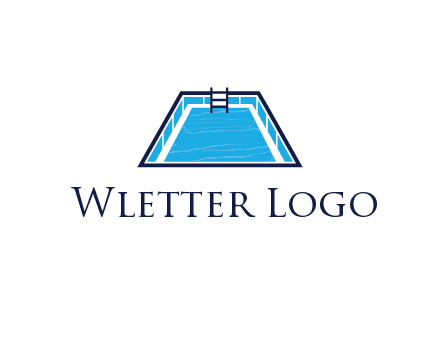 swimming pool with ladder
