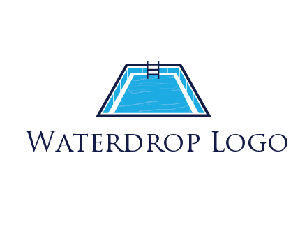 swimming pool with ladder