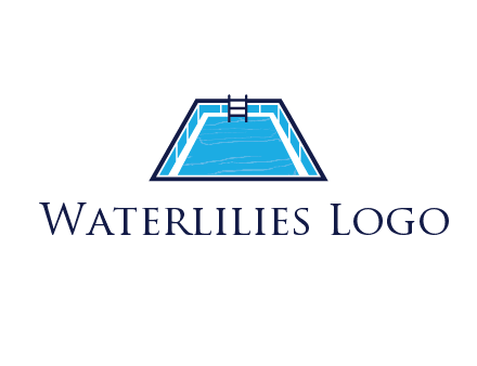 swimming pool with ladder