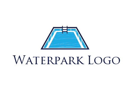 swimming pool with ladder