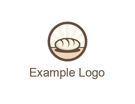sparkle behind bread in circle 