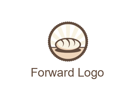 sparkle behind bread in circle 