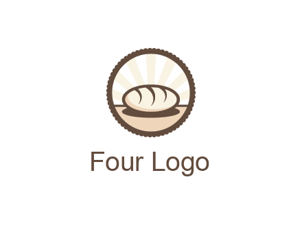 sparkle behind bread in circle 