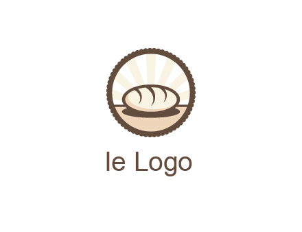 sparkle behind bread in circle 