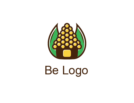 leaves behind corn