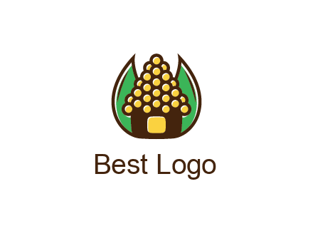 leaves behind corn