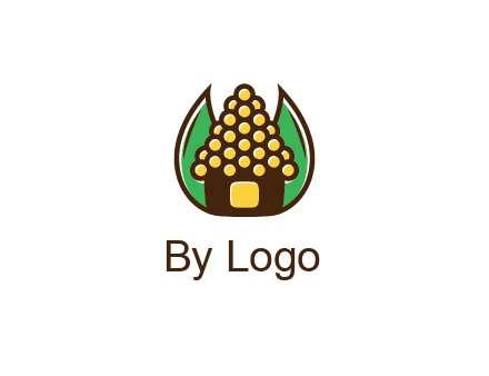 leaves behind corn