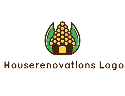 leaves behind corn