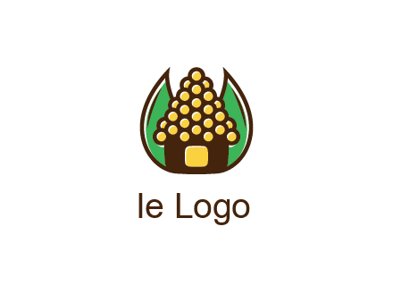 leaves behind corn