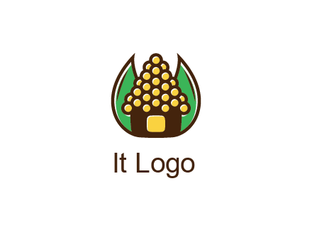 leaves behind corn