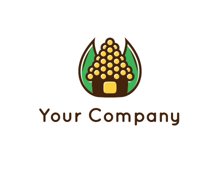 leaves behind corn