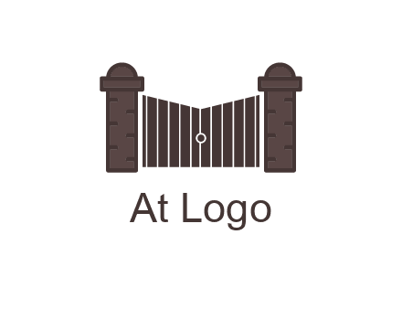 pillars with gate