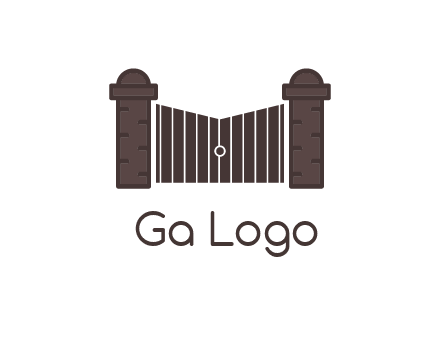 pillars with gate