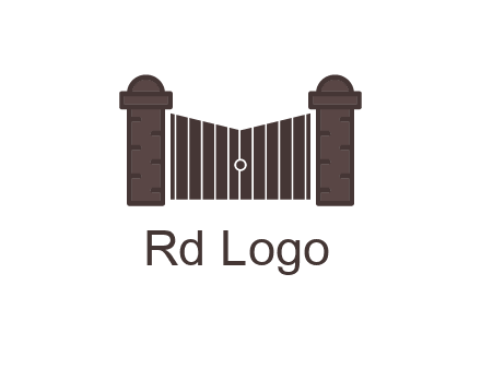 pillars with gate