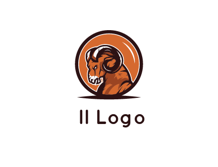 ram in circle