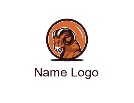 ram in circle