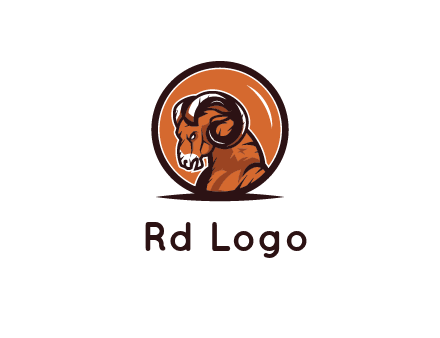 ram in circle