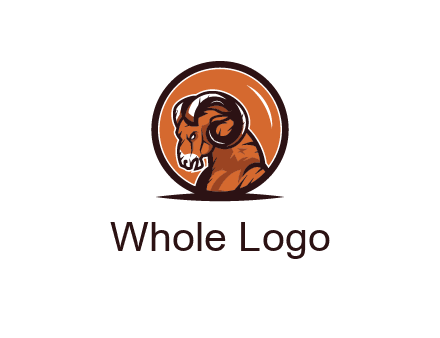 ram in circle