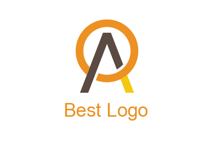 letter A coming out of letter O