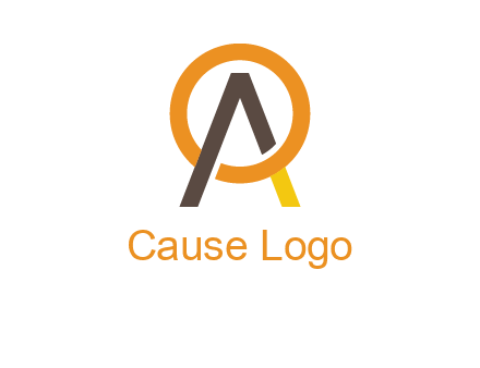 letter A coming out of letter O