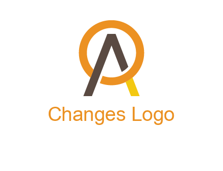 letter A coming out of letter O