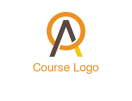 letter A coming out of letter O