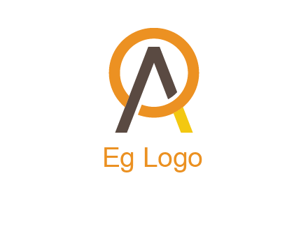 letter A coming out of letter O