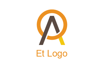 letter A coming out of letter O