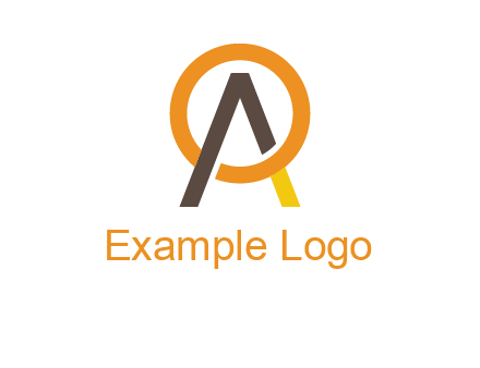 letter A coming out of letter O