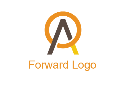 letter A coming out of letter O