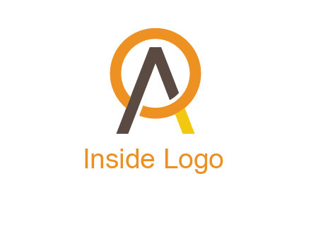 letter A coming out of letter O